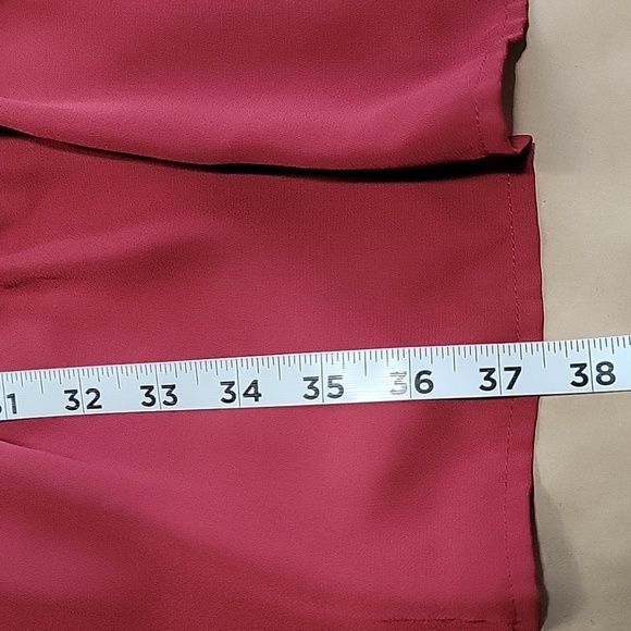 J.Crew Mercantile Size 16 Burgundy Red Tiered Ruffle Pintuck Front Dress - Picture 11 of 14